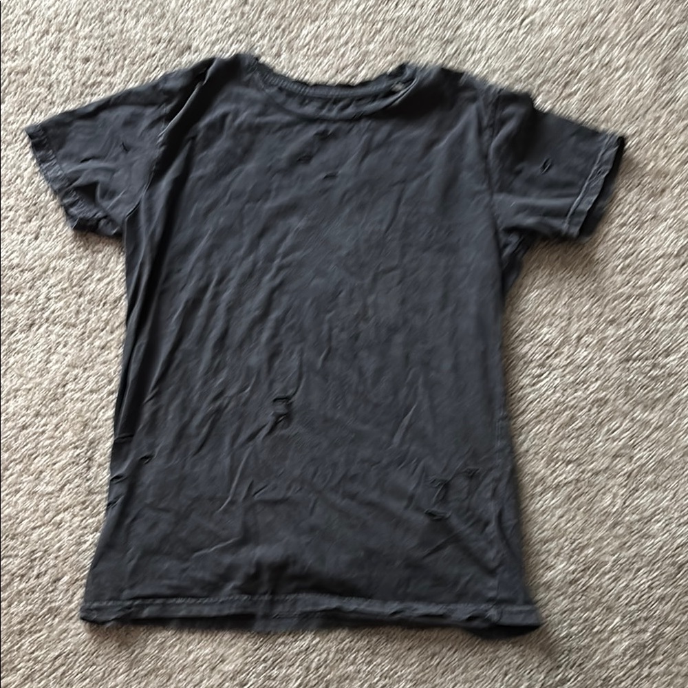 Chelsea DeBoer Distressed Black T-Shirt